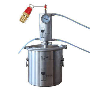 Destilador casero en acero inoxidable 12L para alcohol, agua o aceite