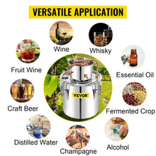 Cargar imagen en el visor de la galería, Destilador casero en acero inoxidable 12L (3 Gal) para alcohol o aceite